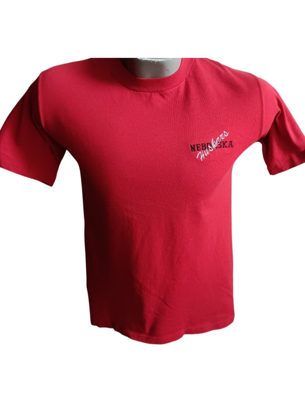 Men's Small Vintage T-shirt Nebraska Huskers Jerzees Embroidered Logo 1990's